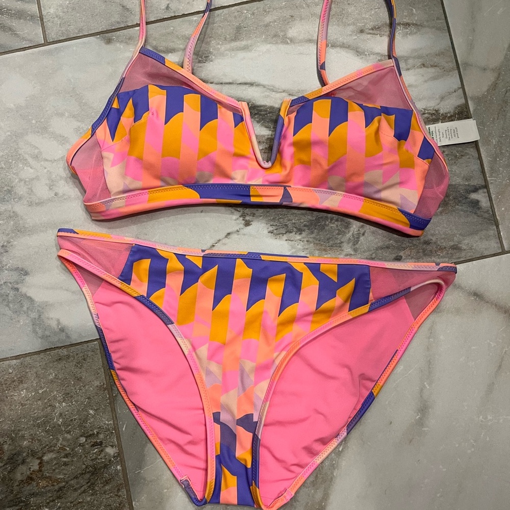 Aerie wire scoop bikini set, medium